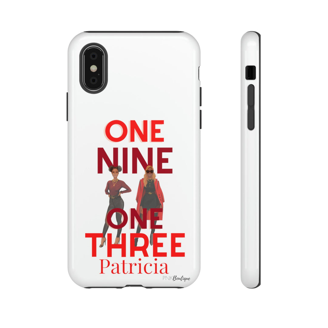 Red and White Personalized Phone Case