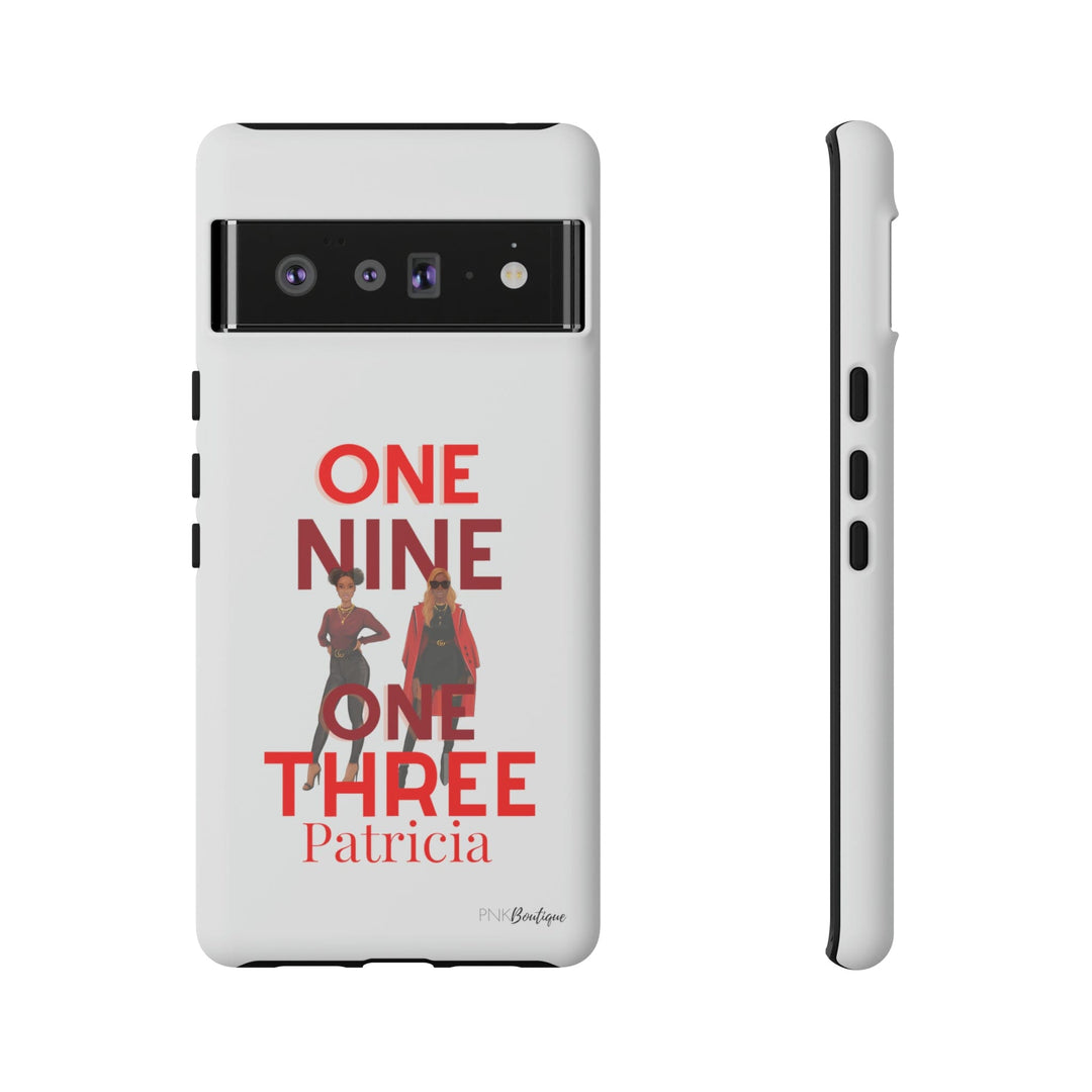 Red and White Personalized Phone Case