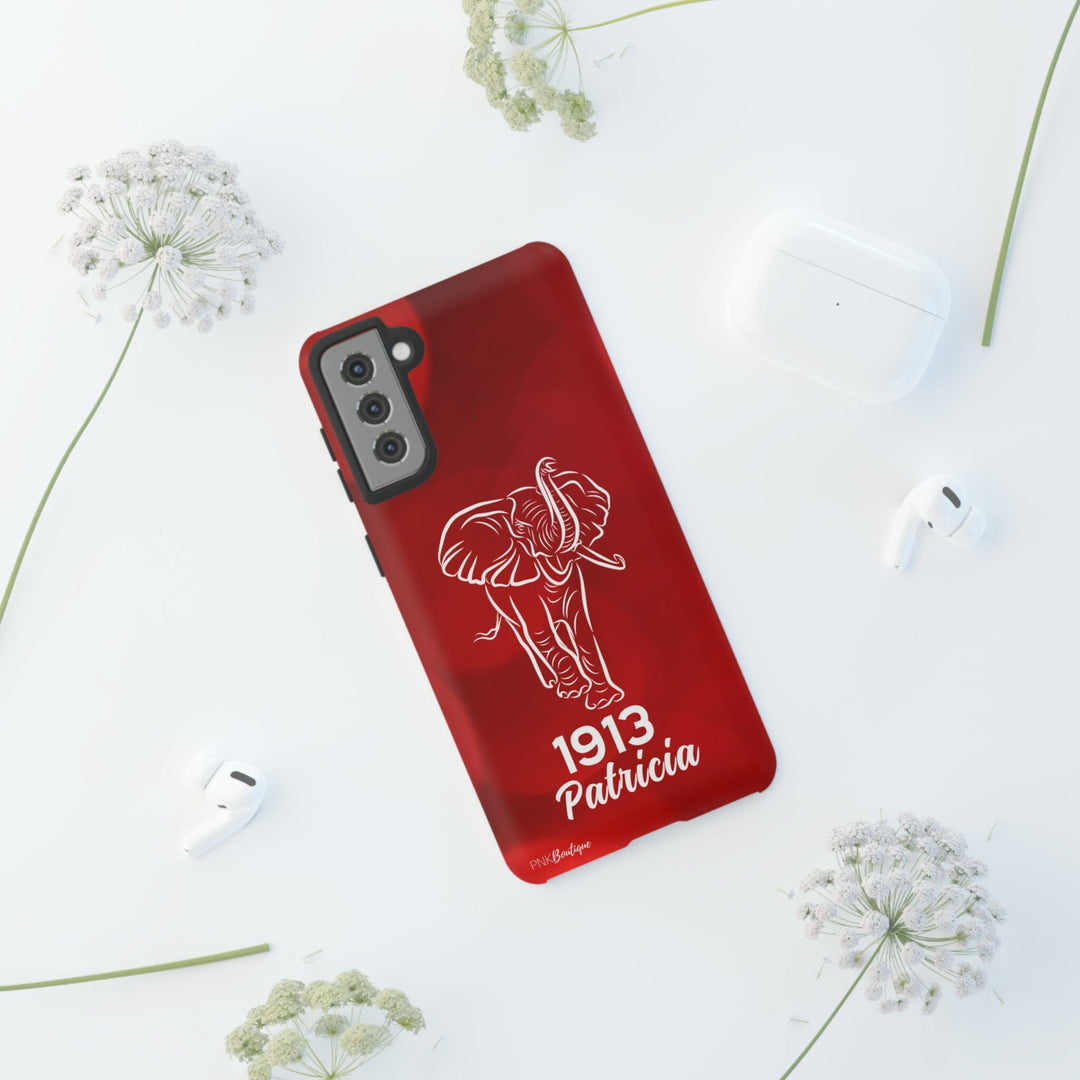 Red and White Personalized Phone Case