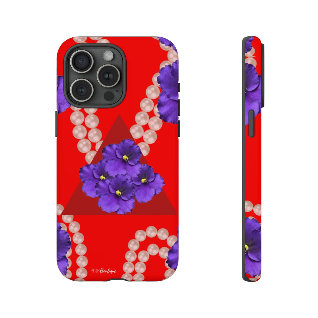 Red and White Phone Case