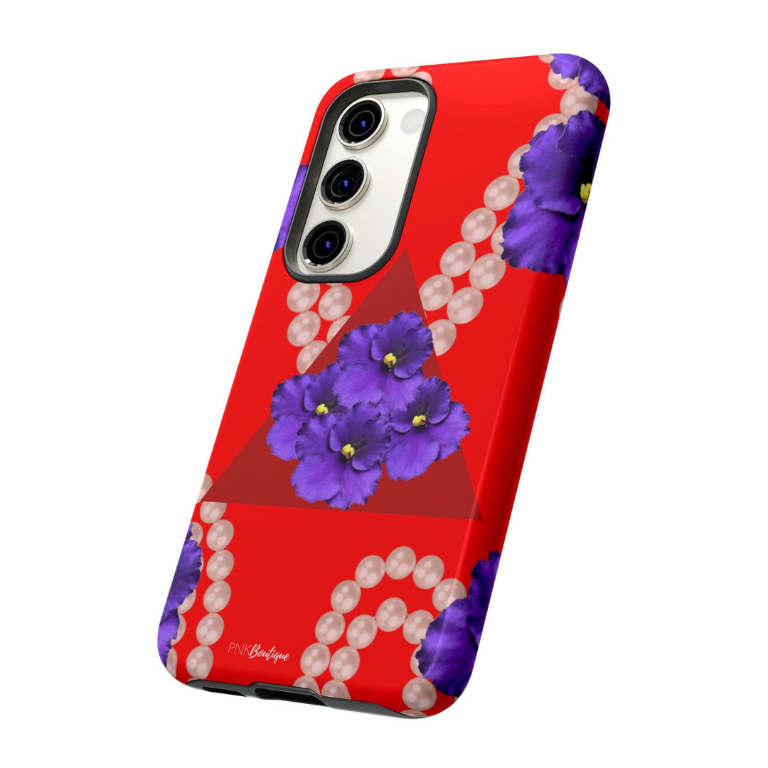 Red and White Phone Case