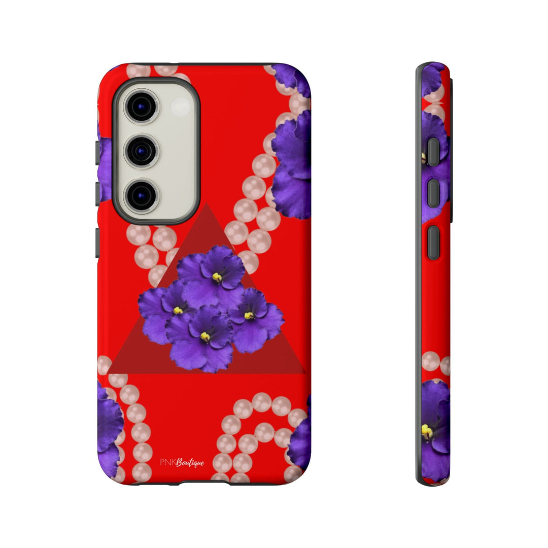 Red and White Phone Case