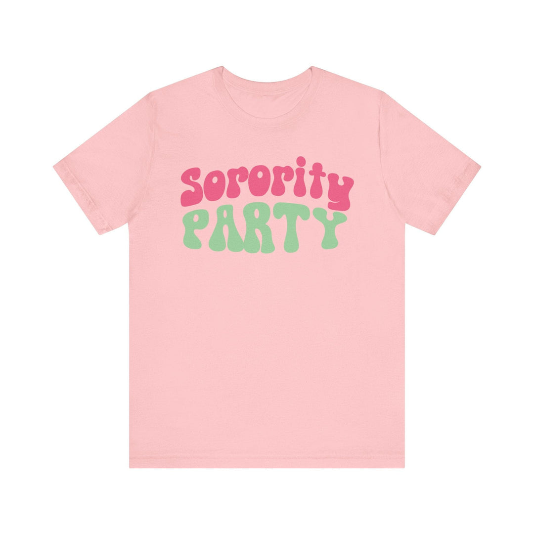 Sorority Party Pink and Green T-shirt