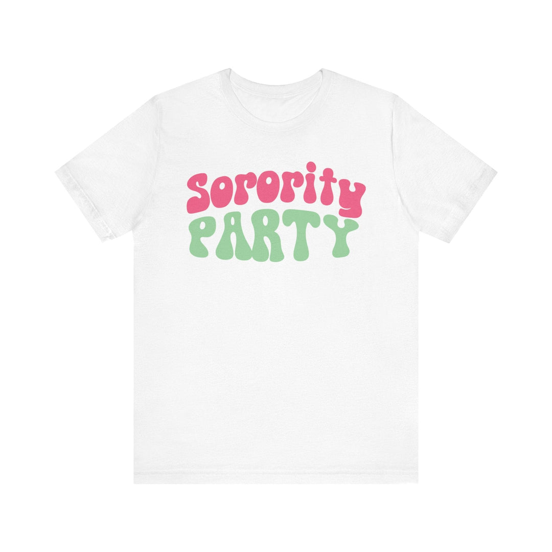 Sorority Party Pink and Green T-shirt