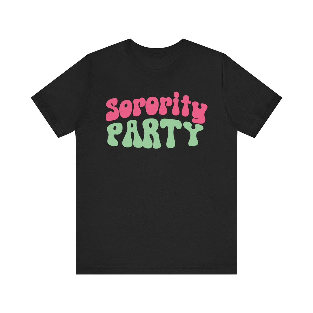 Sorority Party Pink and Green T-shirt