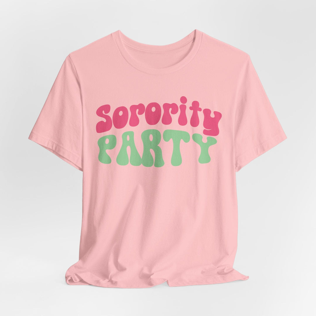 Sorority Party Pink and Green T-shirt