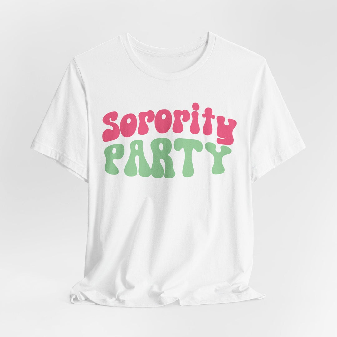 Sorority Party Pink and Green T-shirt