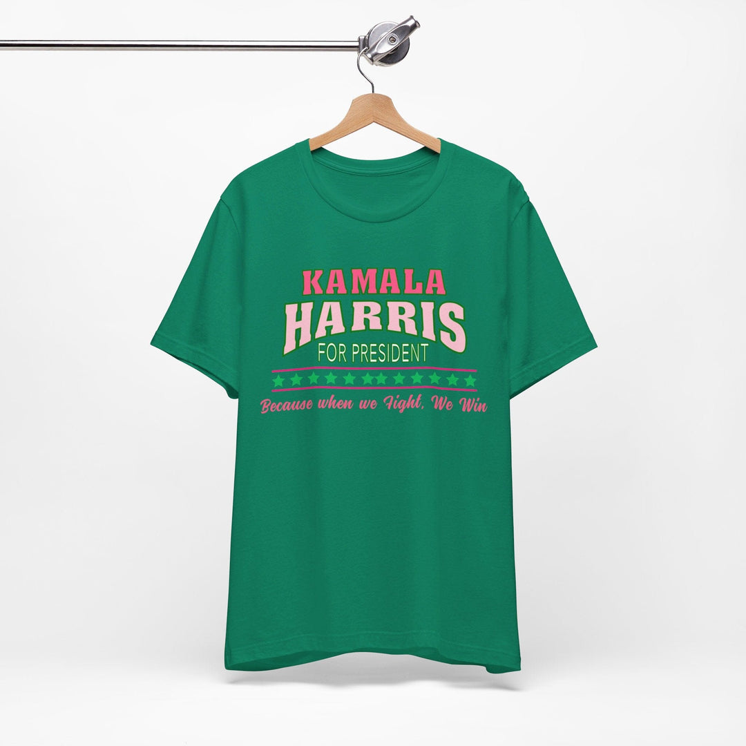 When We Fight, We Win Kamala Harris Inspired T-shirt