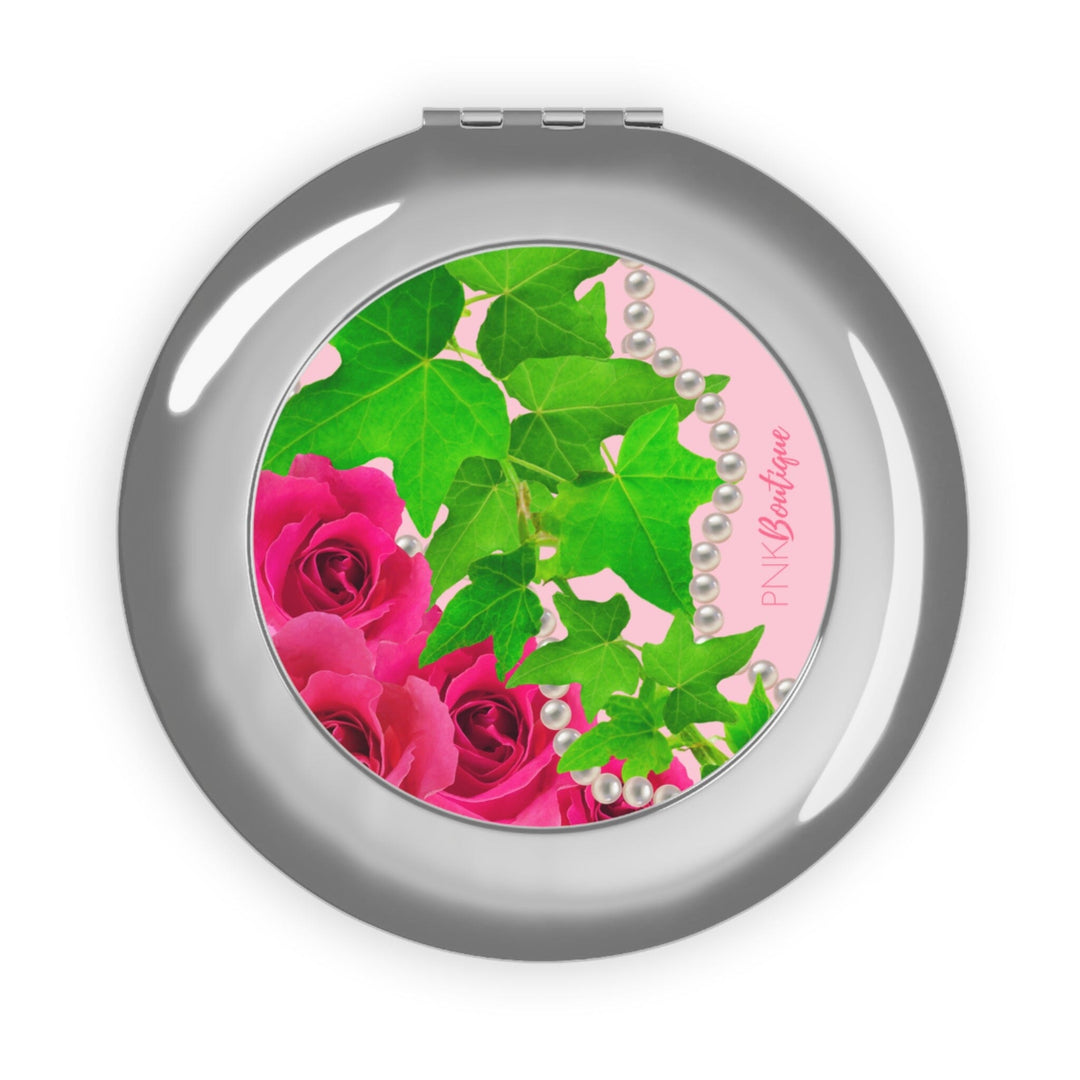 Ivy and Pearls Compact Travel Mirror