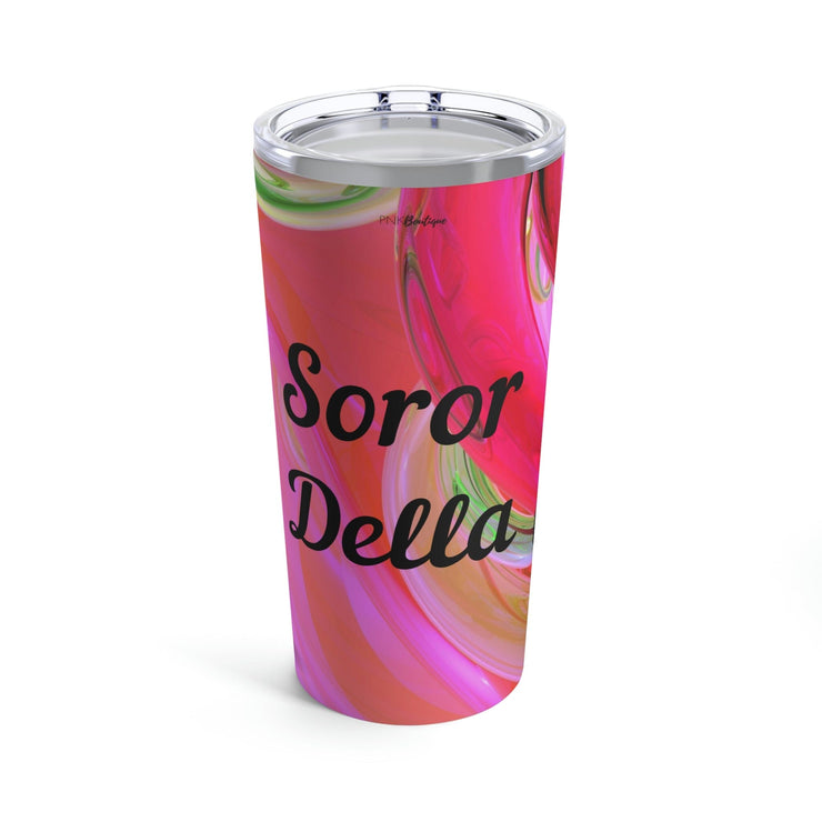 Pink and Green Customized Tumbler