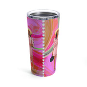 Pink and Green Customized Tumbler