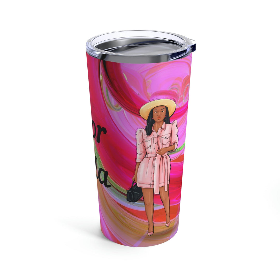 Pink and Green Customized Tumbler