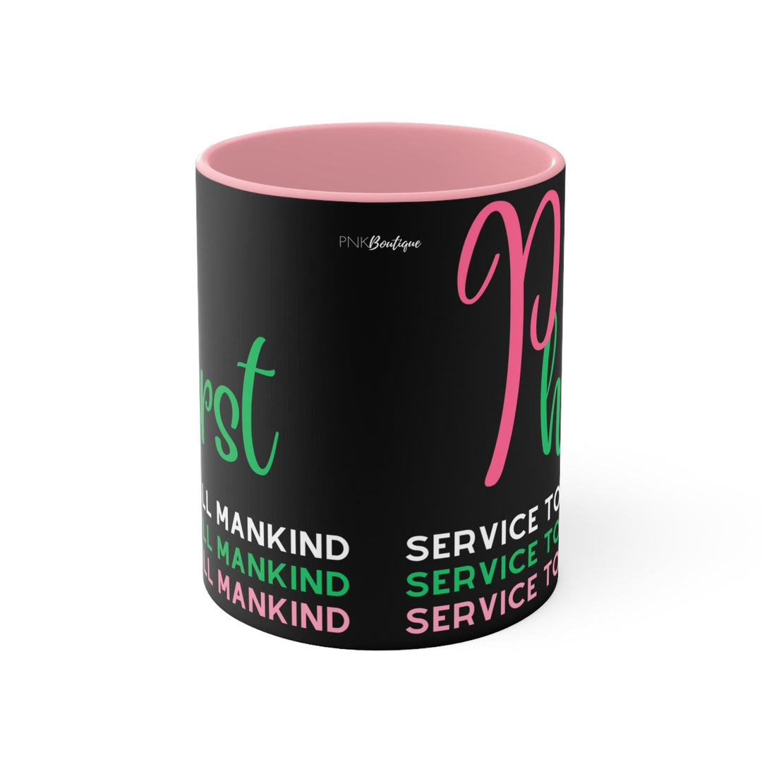 Phirst Pink and Green  Coffee Mug