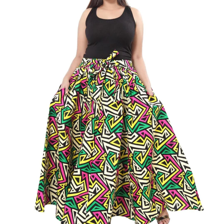 Ankara Print High Waist Skirt