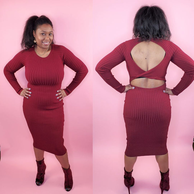 Backs Out Dress - PNK Boutique