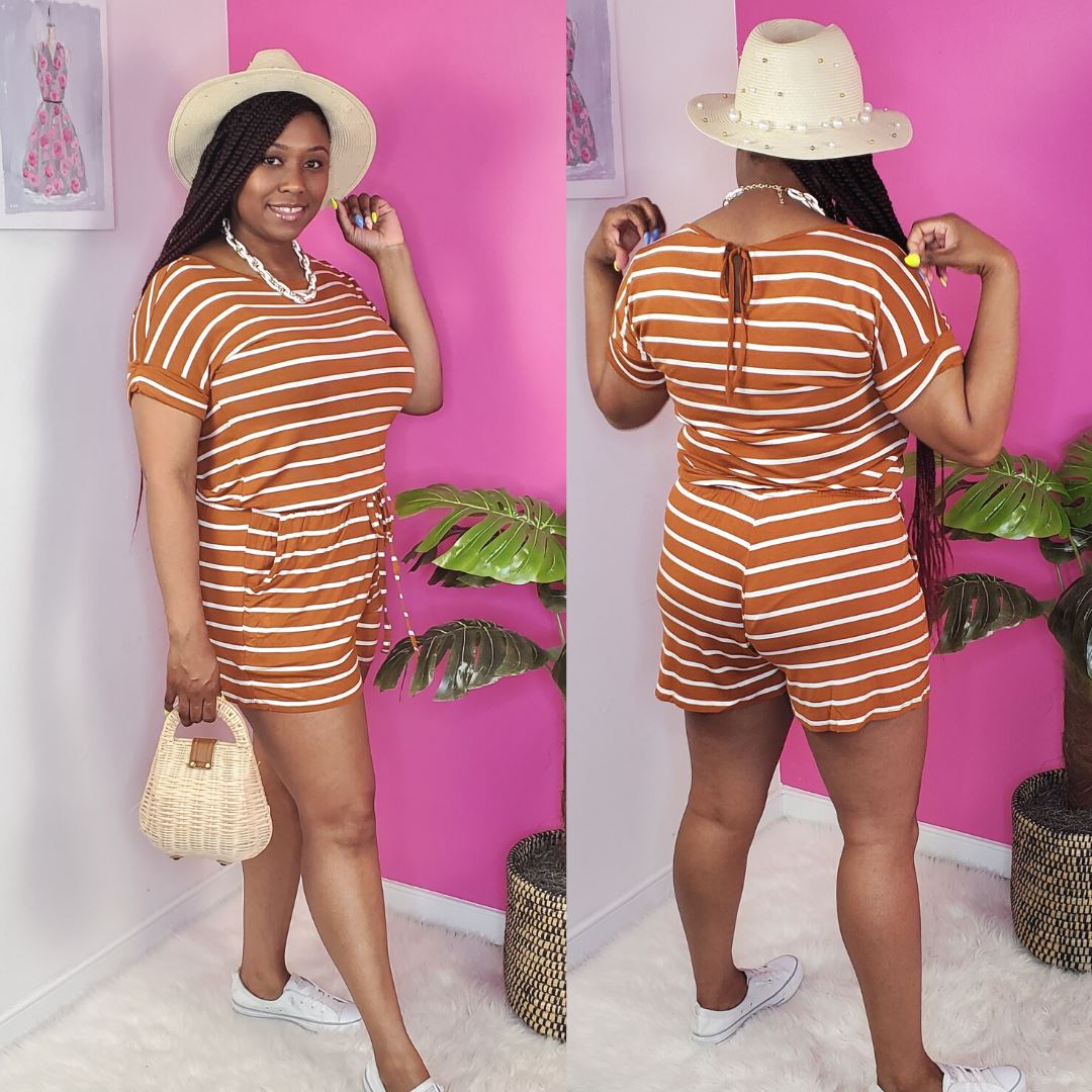 Cassidy Stripe Romper