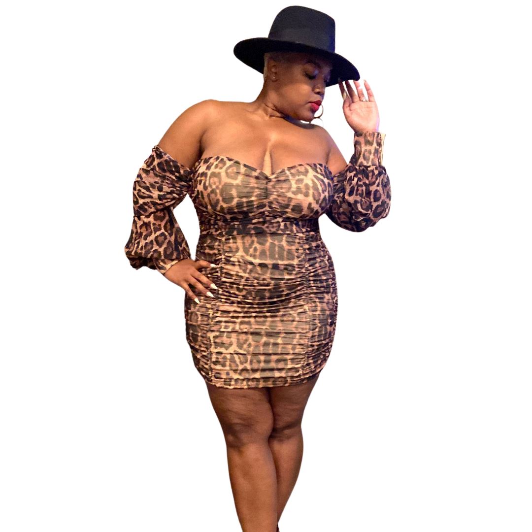 Fierce Leopard Dress (Curve)