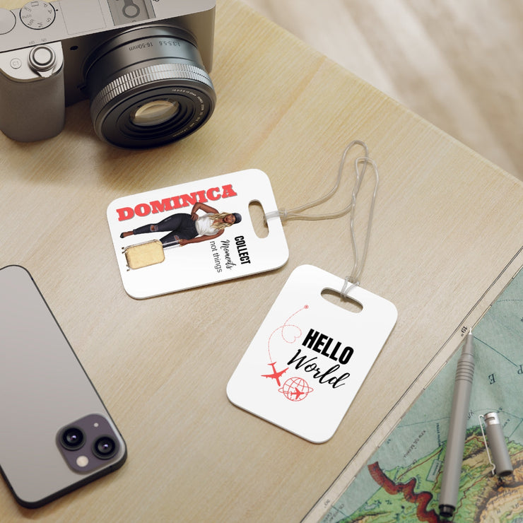 Hello World Personalized Luggage Tag