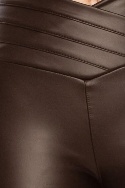 High Waist Faux Leather Leggings - PNK Boutique