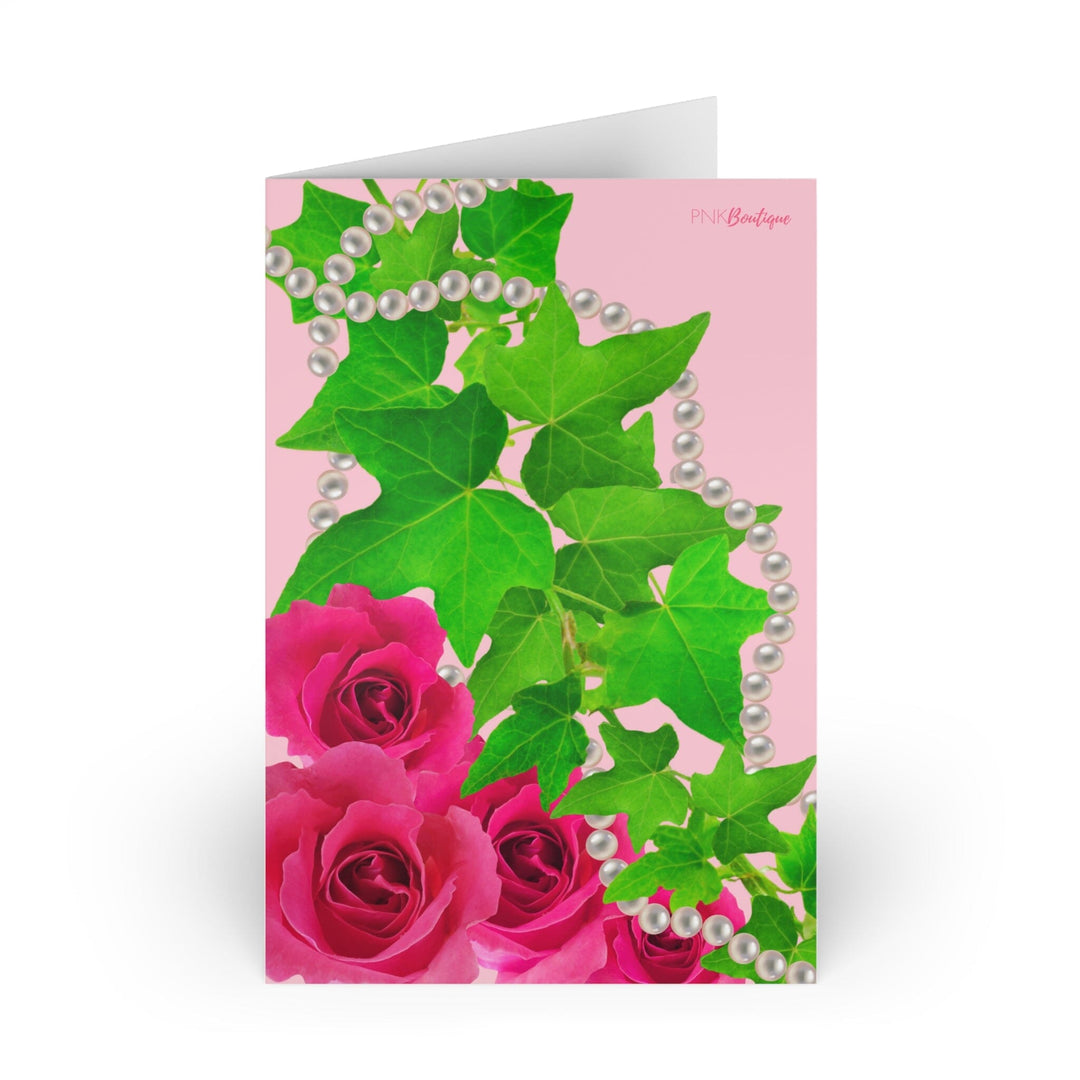 Ivy and Pearls Greeting Cards (10-pcs)