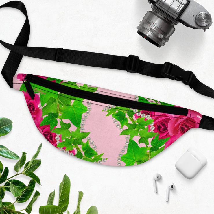 Ivy and pearls Pink & Green Fanny Pack