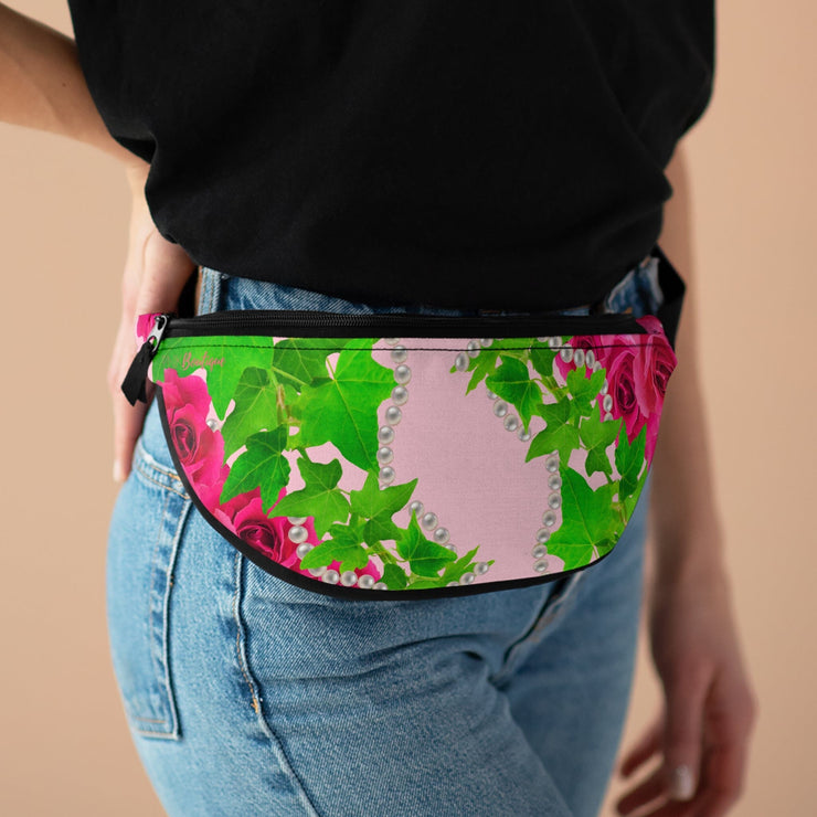 Ivy and pearls Pink & Green Fanny Pack