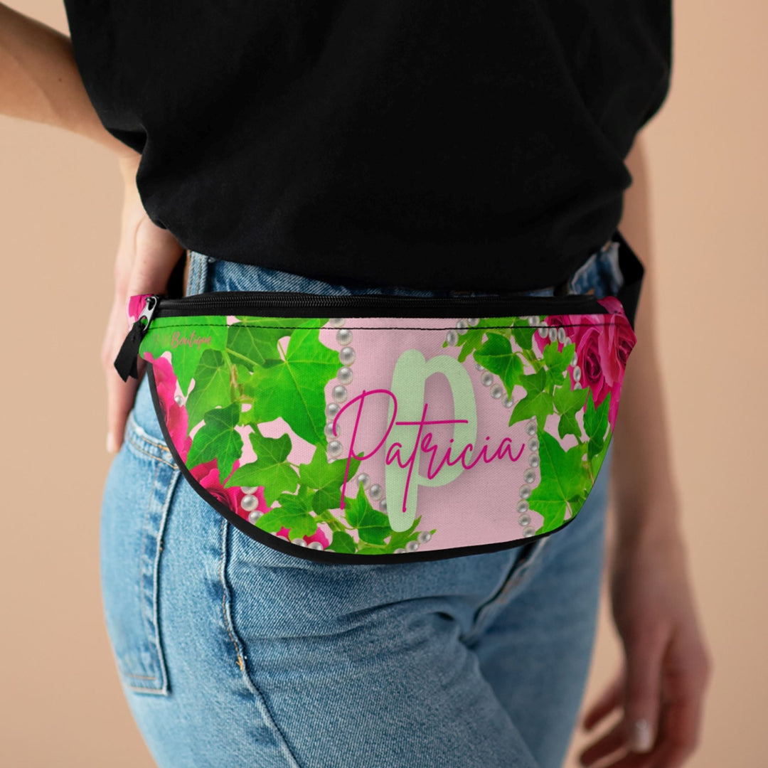 Ivy and pearls Pink & Green Fanny Pack