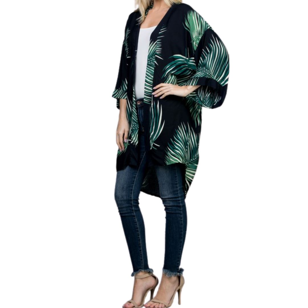 Palm Leaf Kimono