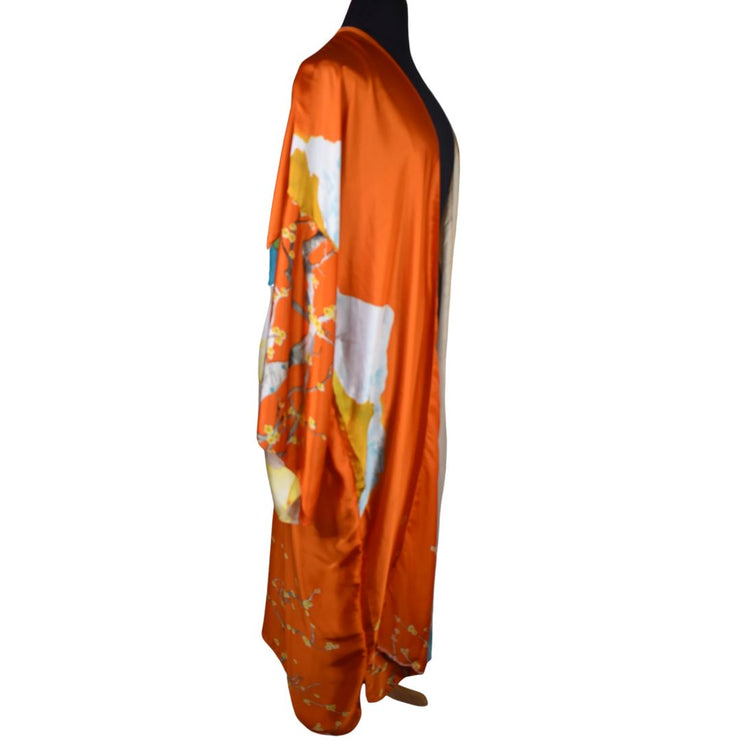 Multi-Color Kimono (Orange and White)