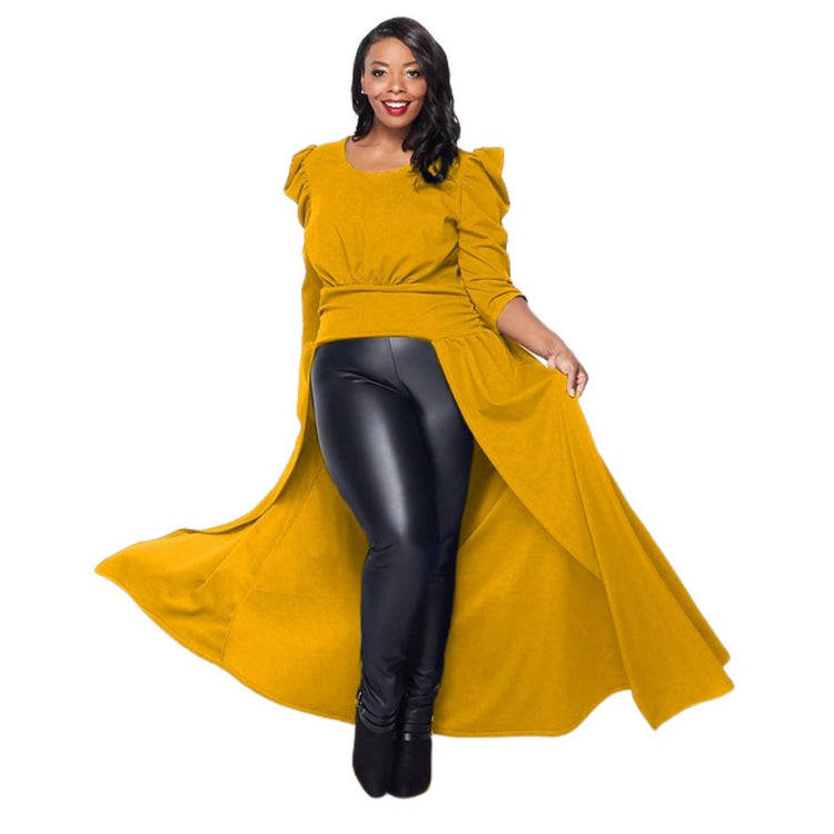 Mustard Diva Maxi Blouse - PNK Boutique