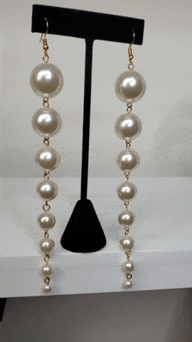 Pearl Drop earrings, unique sorority gifts - PNK Boutique