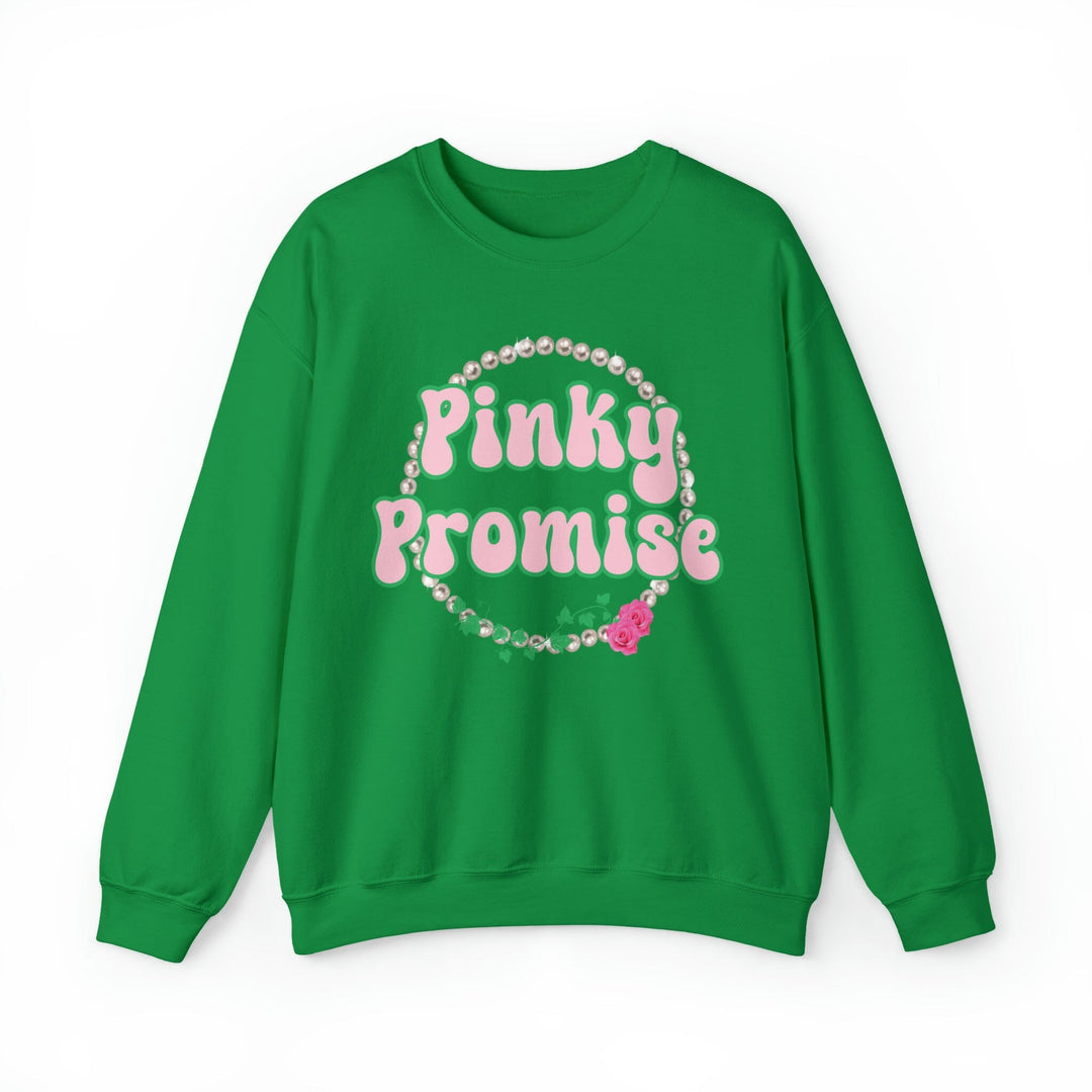 Pinky Promise Pink and Green Crewneck Sweatshirts