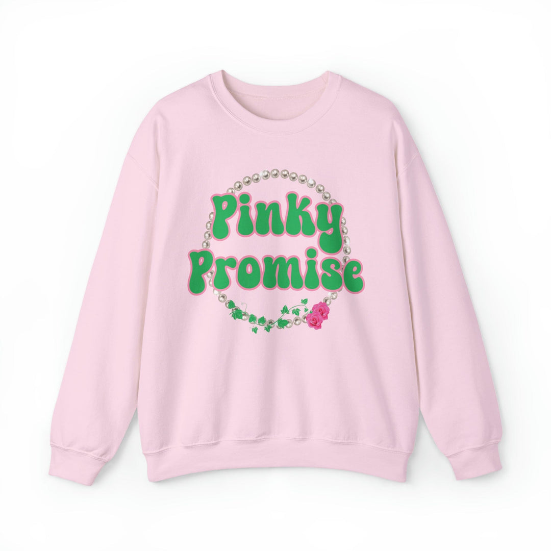 Pinky Promise Pink and Green Crewneck Sweatshirts