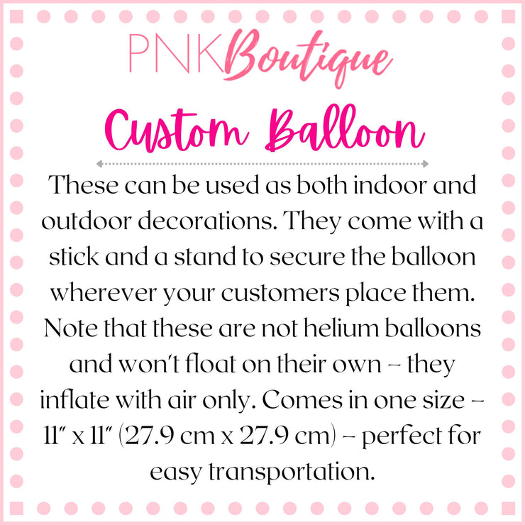 PNK Signature Pink & Green Balloon