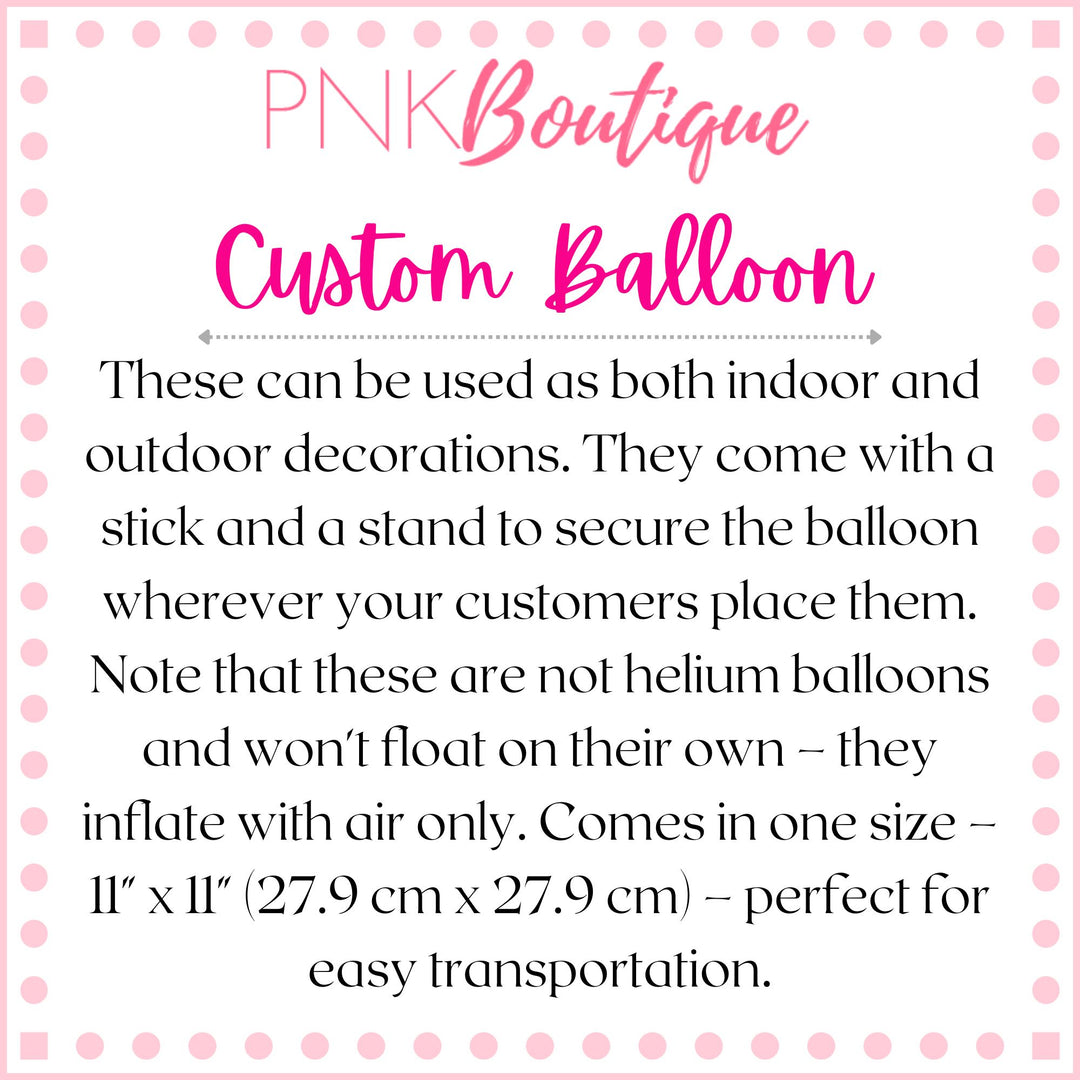 PNK Signature Pink & Green Balloon