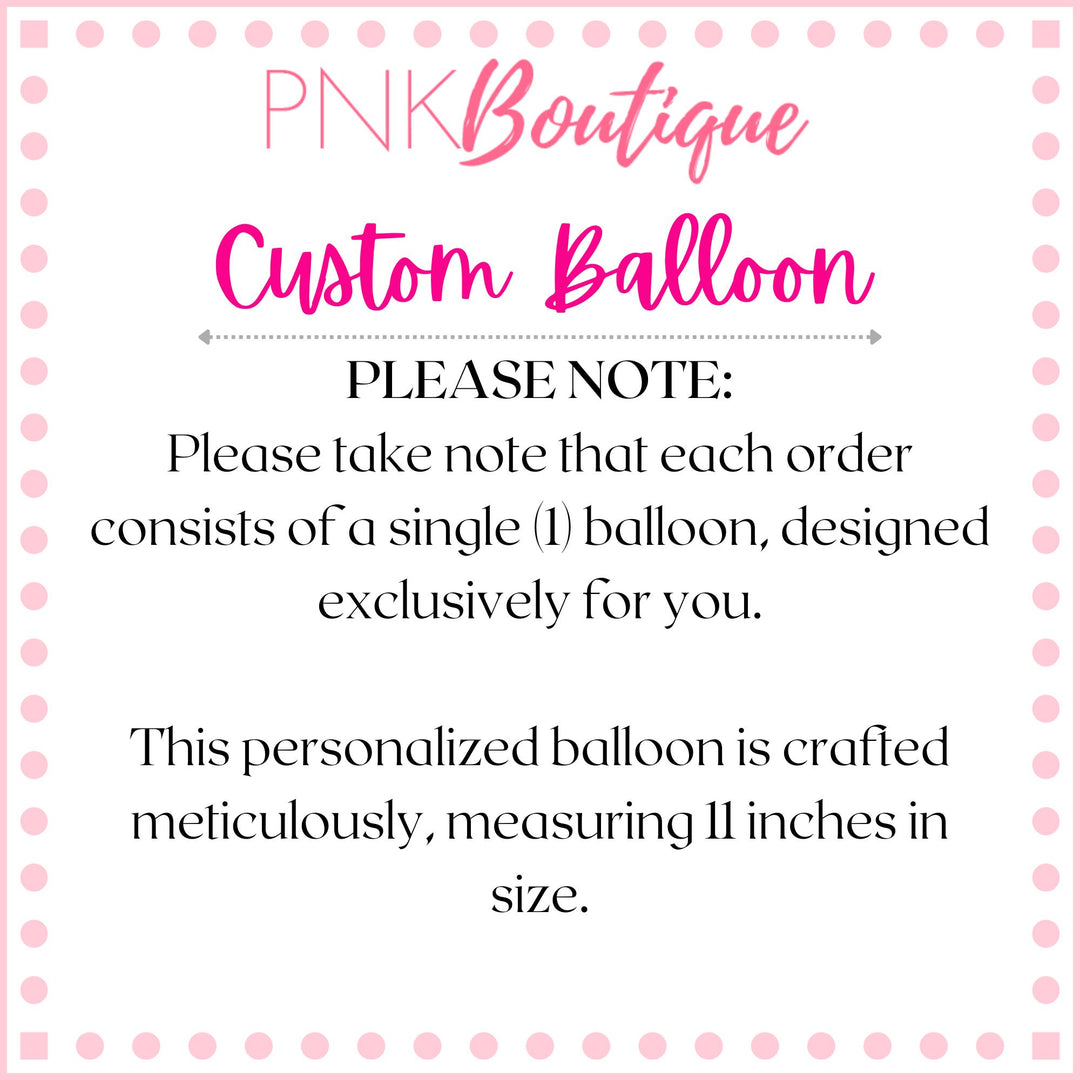 PNK Signature Pink & Green Balloon