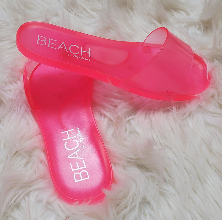 Pink Jelly Slides - PNK Boutique