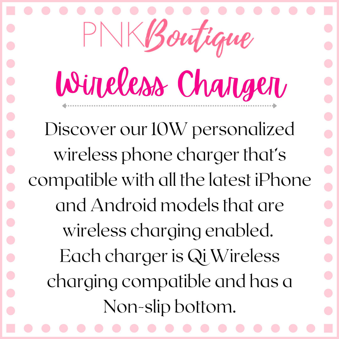 PNK Signature Pink & Green Wireless Charger