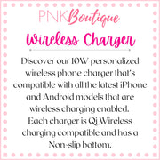 PNK Signature Pink & Green Wireless Charger