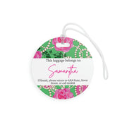 PNK Signature Pink & Green Luggage Tag