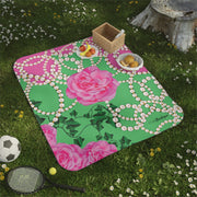 PNK Signature Pink & Green Picnic Blanket