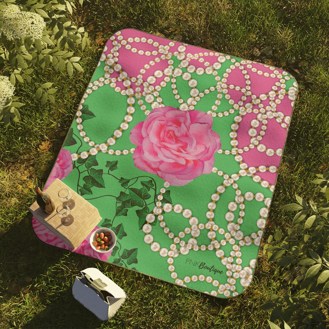 PNK Signature Pink & Green Picnic Blanket