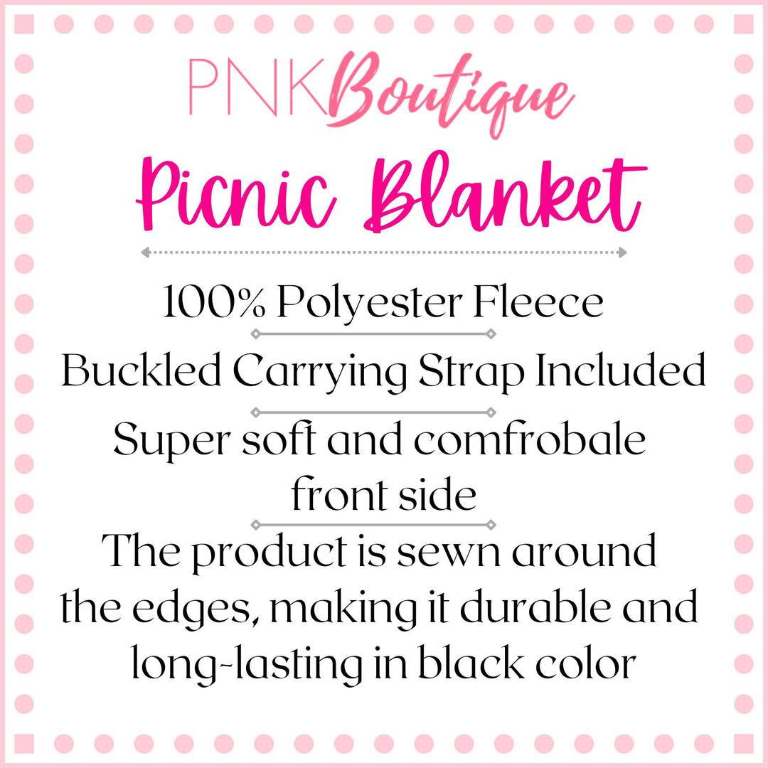 PNK Signature Pink & Green Picnic Blanket