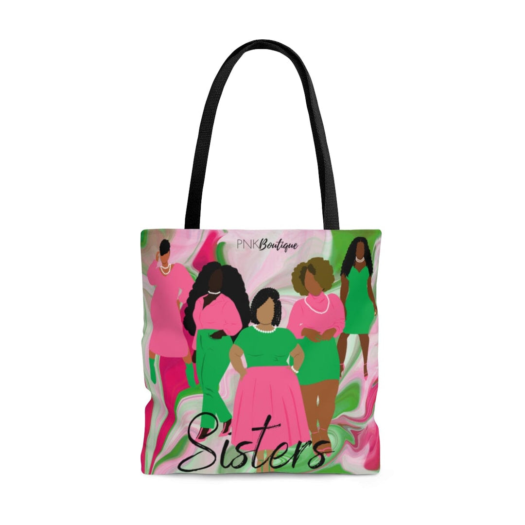 PNK Pink and Green Sisters Tote Bag