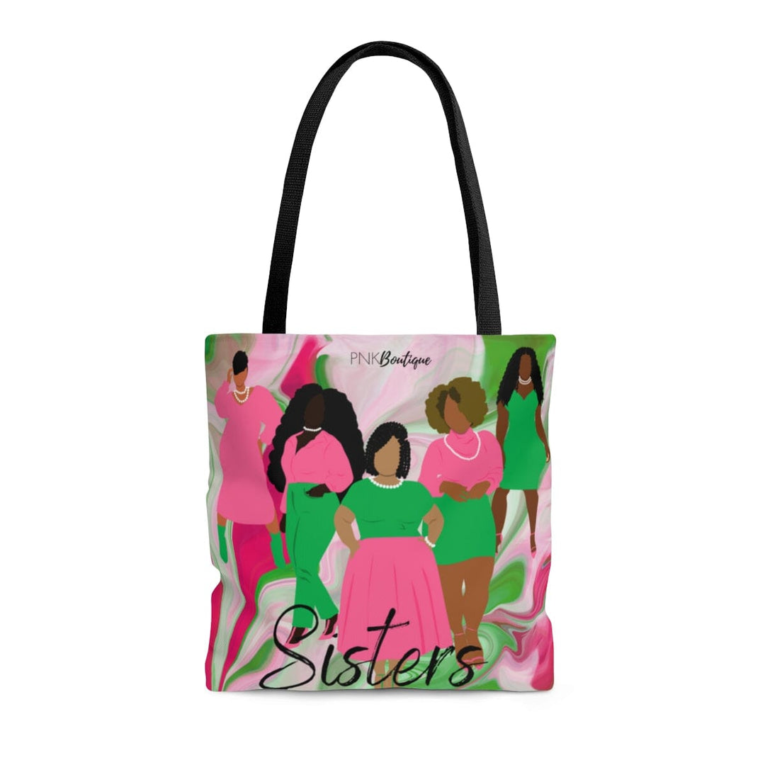 PNK Pink and Green Sisters Tote Bag