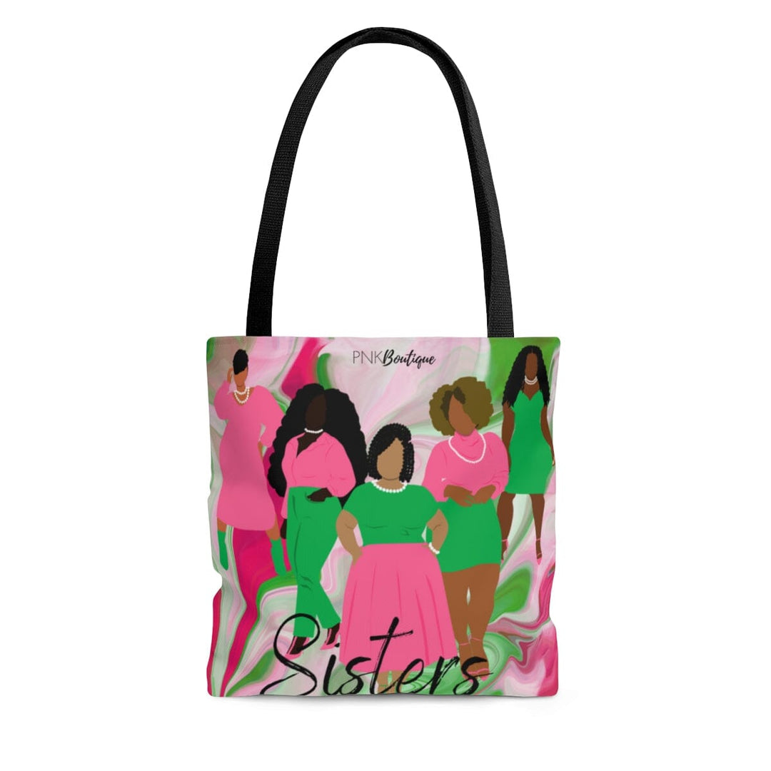 PNK Pink and Green Sisters Tote Bag