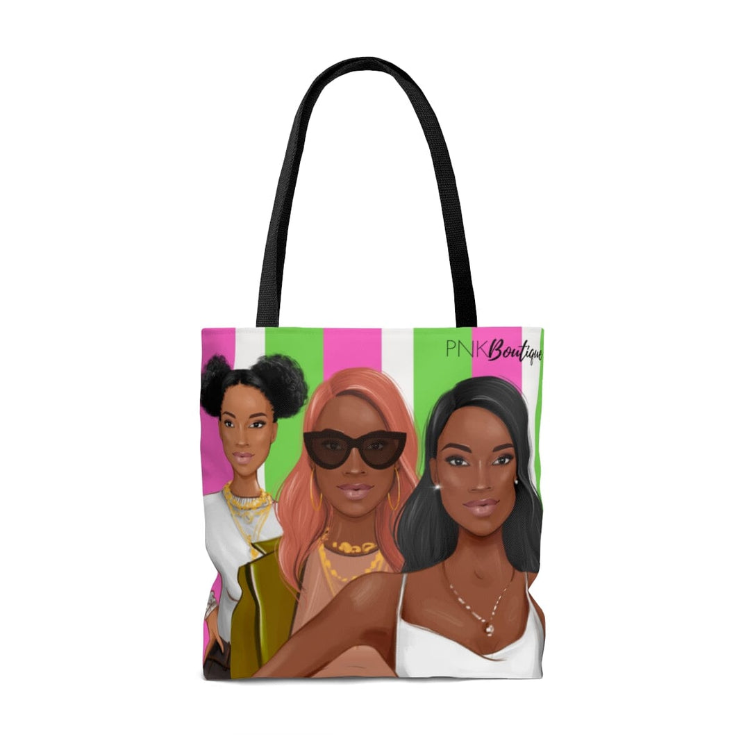 PNK Pink and Green Tote Bag