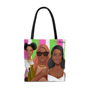 PNK Pink and Green Tote Bag