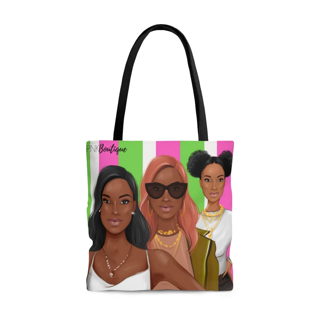 PNK Pink and Green Tote Bag