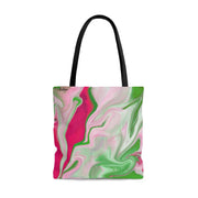 PNK Pink & Green Watercolor Tote Bag
